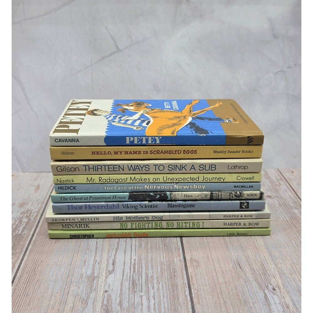 Vintage Lot 10 Early I Can Read 70s 80s Hardcover Childrens Books Weekly Reader